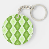 Porte-clés Motif de diamant vert Chartreuse (Dos)