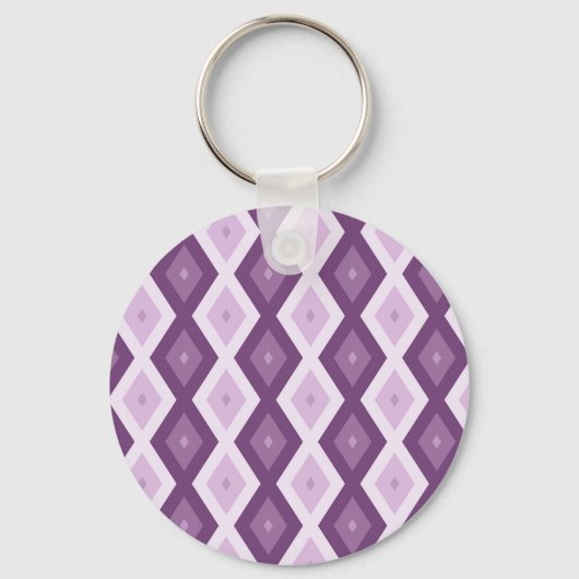 Porte-clés Motif de diamant violet (Recto)