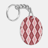 Porte-clés Motif de diamants rouges (Devant gauche)