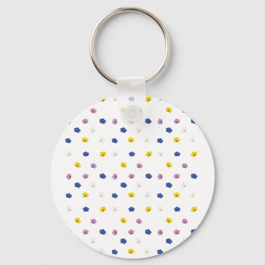 Porte-clés Motif de diverses orchidées (Verso)