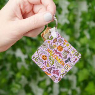 Porte-clés Motif de doodle Halloween mignon