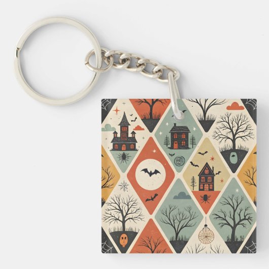 Porte-clés Motif de fantôme sombre (Devant)