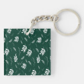 Porte-clés motif de feuille (Dos)