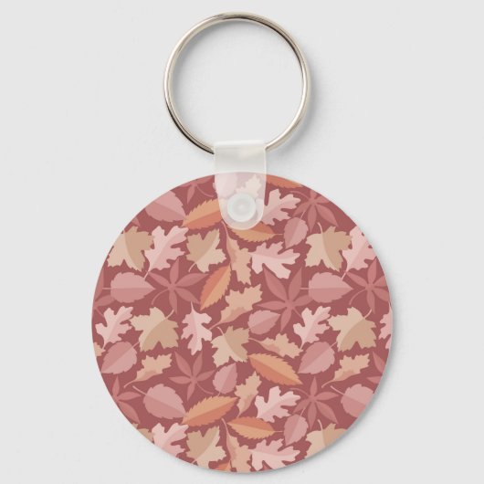 Porte-clés Motif de feuilles de Marsala (Recto)
