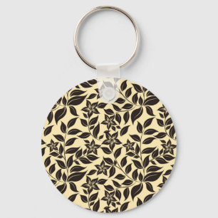 Porte-clés Motif de feuilles florales-23756
