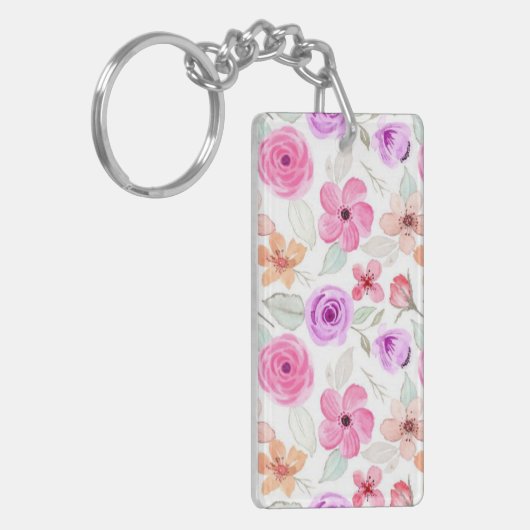 Porte-clés Motif de fleurs (Devant gauche)
