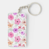 Porte-clés Motif de fleurs (Dos)