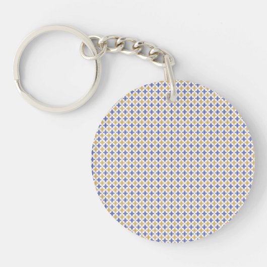 Porte-clés Motif de fleurs (Devant)