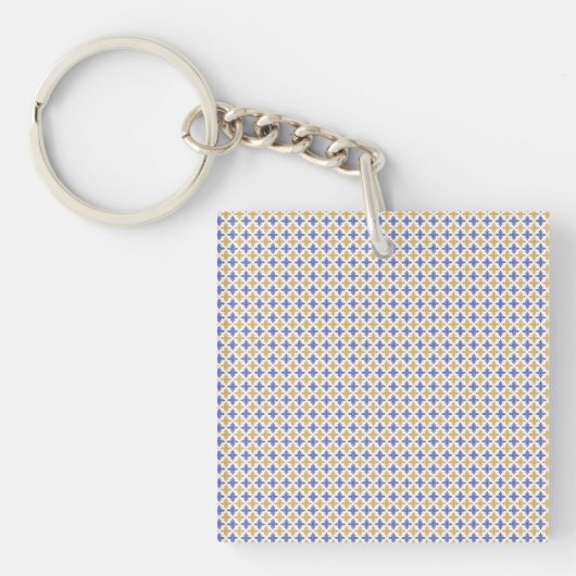 Porte-clés Motif de fleurs (Devant)