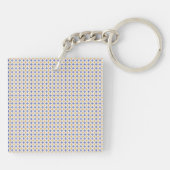 Porte-clés Motif de fleurs (Dos)