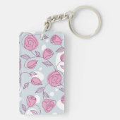 Porte-clés Motif de fleurs (Dos)