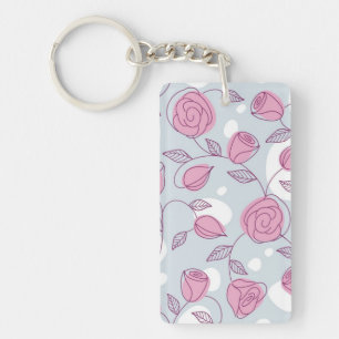 Porte-clés Motif de fleurs