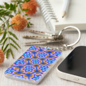 Porte-clés Motif de fleurs de fleur mignonne (Devant droit)
