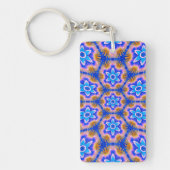 Porte-clés Motif de fleurs de fleur mignonne (Devant)
