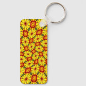 Porte-clés Motif de fleurs d'or (Verso)
