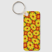 Porte-clés Motif de fleurs d'or (Recto)