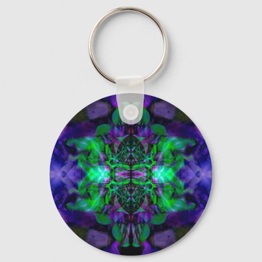 Porte-clés Motif de fleurs Kaleidoscope (Recto)