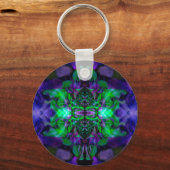 Porte-clés Motif de fleurs Kaleidoscope (Recto)
