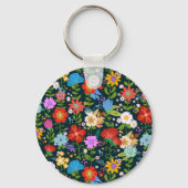 Porte-clés Motif de fleurs sans soudure Ditsy-13554 (Verso)