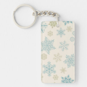 Porte-clés Motif de flocon de neige