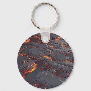 Porte-clés Motif de flux de lave