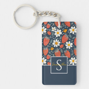 Porte-clés Motif de fraise personnalisé mignon