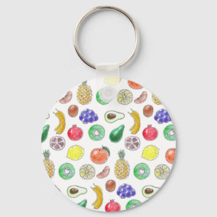 Porte-clés Motif de fruits