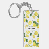 Porte-clés Motif de fruits aux citrons jaunes (Devant gauche)