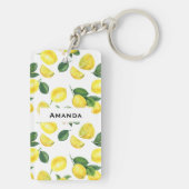 Porte-clés Motif de fruits aux citrons jaunes (Dos)