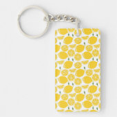 Porte-clés Motif de fruits de citron jaune (Devant)