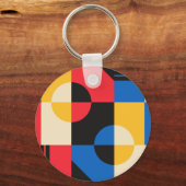 Porte-clés Motif de géométrie Bauhaus (Recto)