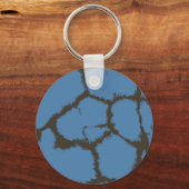 Porte-clés Motif de girafe à fourrure bleue (Recto)