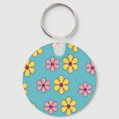 Porte-clés Motif de grandes fleurs mignonnes (Recto)