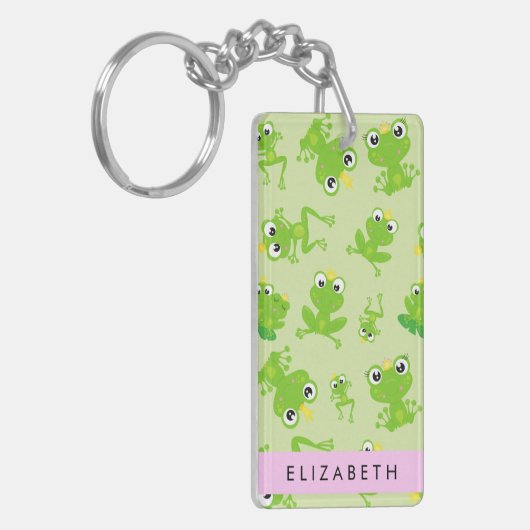 Porte-clés Motif de grenouille, Grenouille verte, Prince de g (Devant gauche)
