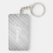 Porte-clés motif de grille abstrait (Dos)