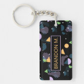 Porte-clés Motif de hanche géométrique Abstrait personnalisé (Devant)