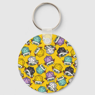 Porte-clés Motif de jeu de dés D20