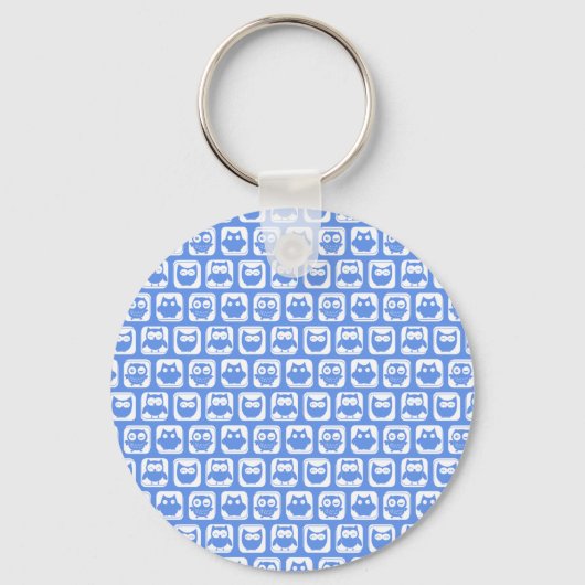 Porte-clés Motif de la Chouette bleue (Recto)