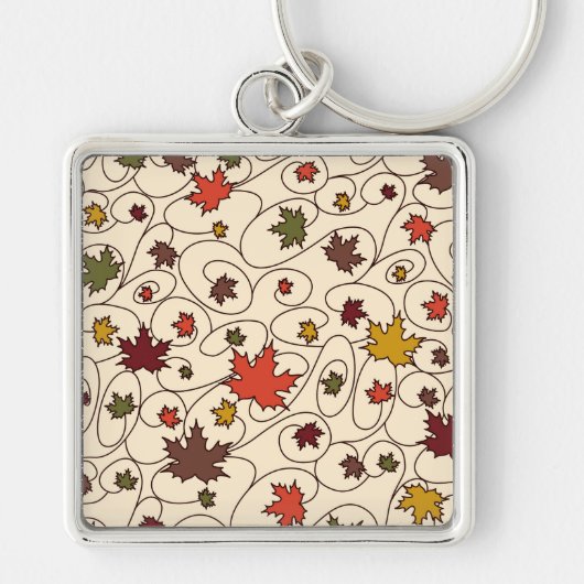 Porte-clés Motif de la feuille d'érable à boudin (Devant)