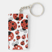 Porte-clés Motif De Ladybugs, Mignons Ladybugs, Red Ladybugs (Dos)