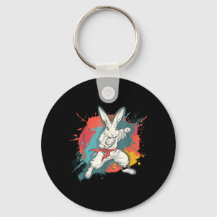 Porte-clés Motif de lapin de karaté Taekwondo Jiu-Jitsu MMA M