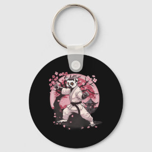 Porte-clés Motif de lémurien de karaté Taekwondo Jiu-Jitsu MM