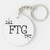 Porte-clés Motif de libellules (Dos)