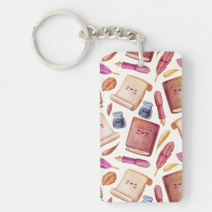 Porte-clés Motif de livre