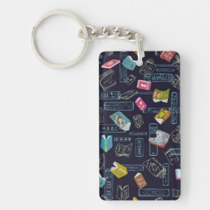 Porte-clés Motif de livre