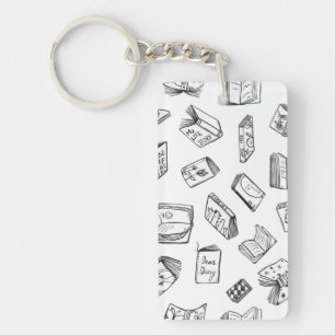 Porte-clés Motif de livre