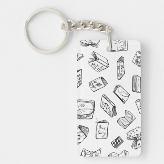 Porte-clés Motif de livre (Devant)