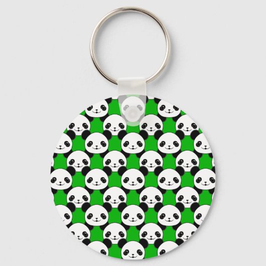Porte-clés Motif de l'ours Kawaii Panda (Recto)