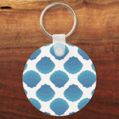 Porte-clés Motif de mosaïque Blue Seashell (Recto)