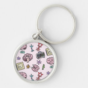 Porte-clés Motif de neurosciences mignon